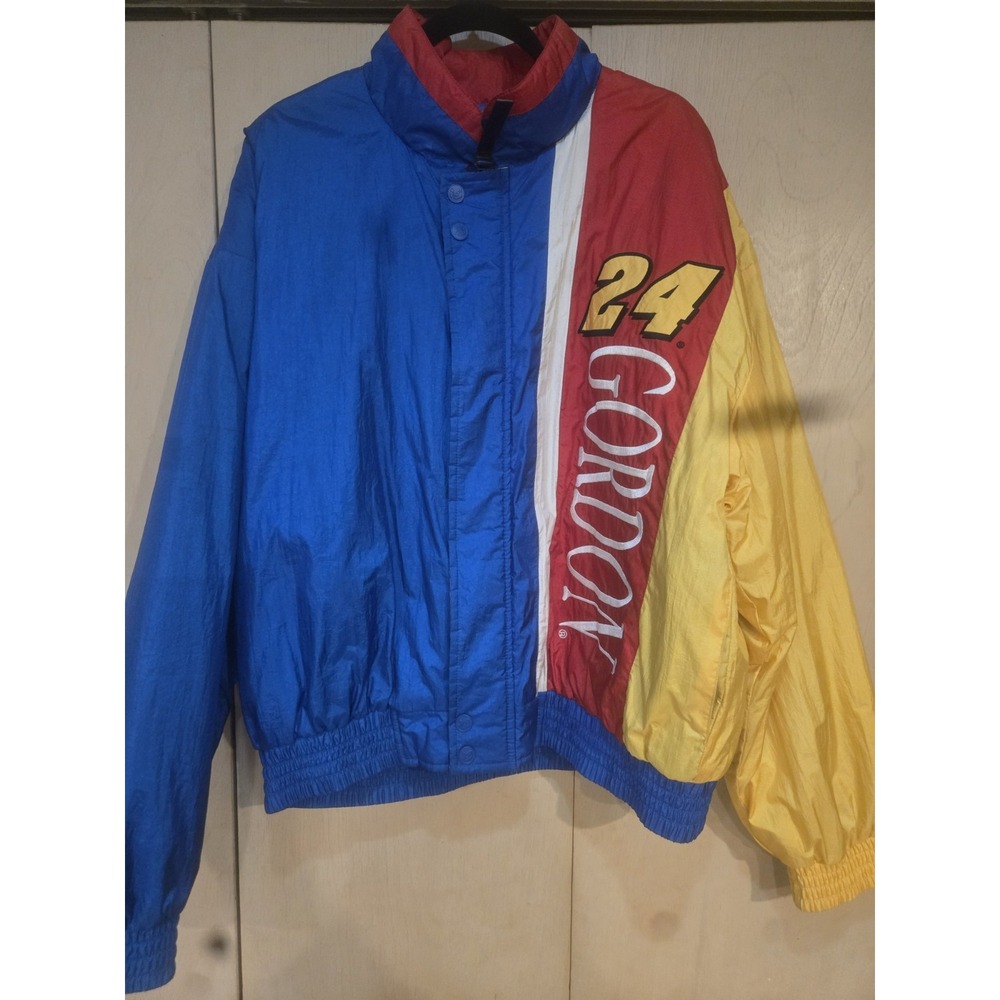 Vintage Chase Authentics Jeff Gordon 24‎ DuPont Rainbow NASCAR Jacket XL Macau